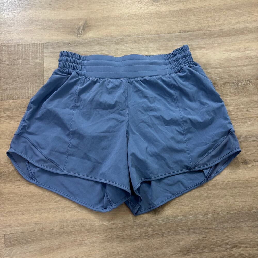 Lululemon Hotty Hot High-Rise Lined Short 4" Oasis Blue Women Size 6